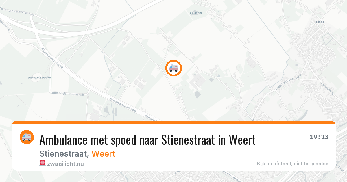 Ambulance met spoed naar Stienestraat in Weert — 11 jul 2026