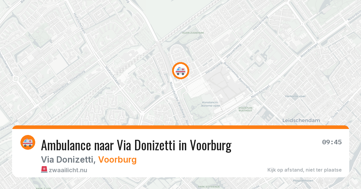 Ambulance naar Via Donizetti in Voorburg — 3 jun 2026