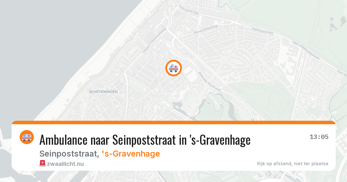 Ambulance naar Seinpoststraat in 's-Gravenhage — 21 jul 2026