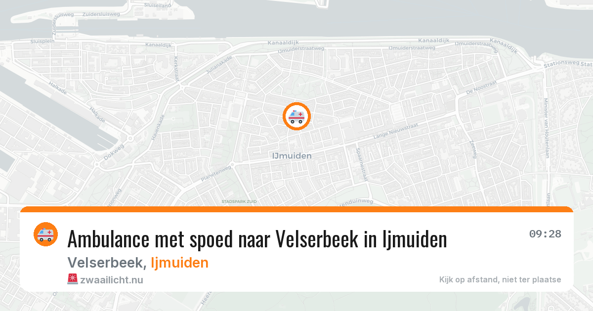 Ambulance met spoed naar Velserbeek in Ijmuiden — 24 apr 2026