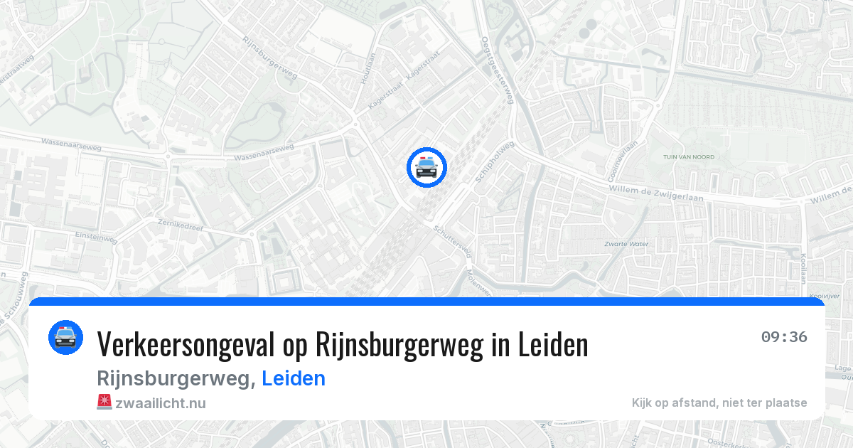 Verkeersongeval op Rijnsburgerweg in Leiden — 10 jul 2026