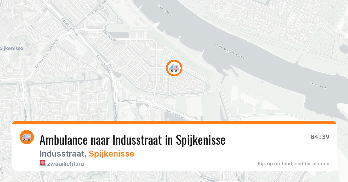Ambulance naar Indusstraat in Spijkenisse — 20 jul 2026
