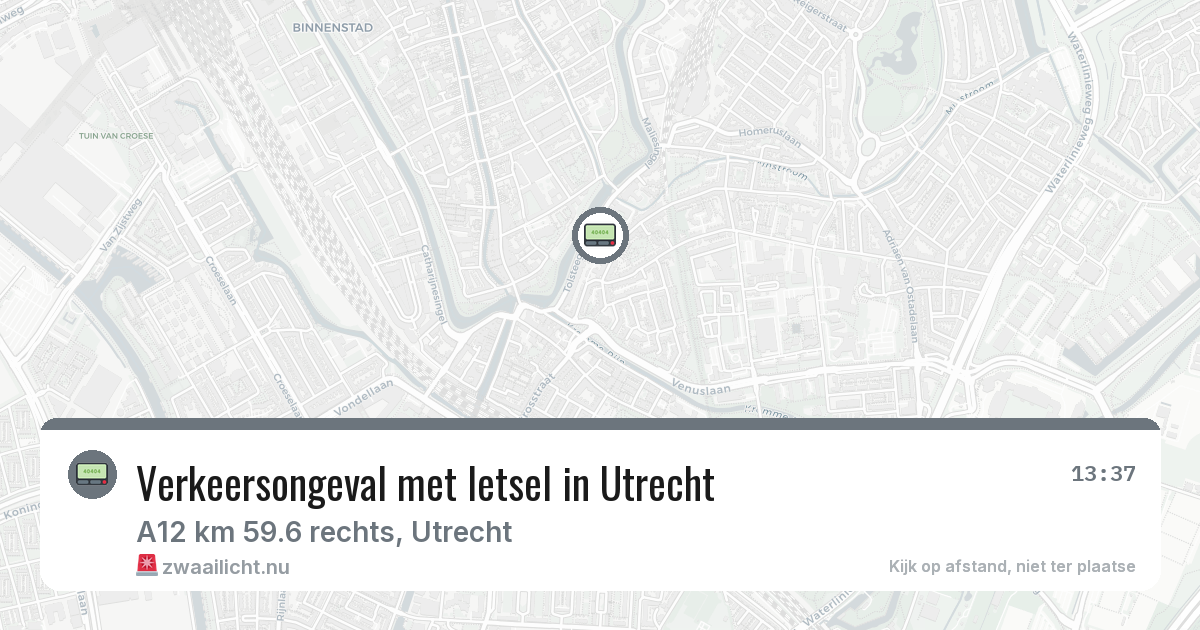 Verkeersongeval met letsel in Utrecht — 14 jul 2026