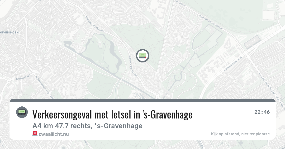 Verkeersongeval met letsel in 's-Gravenhage — 7 mrt 2026