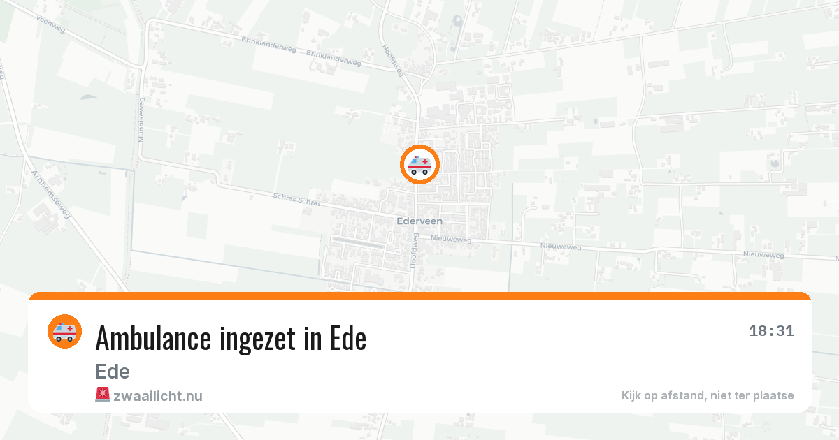 Ambulance ingezet in Ede — 6 feb 2026