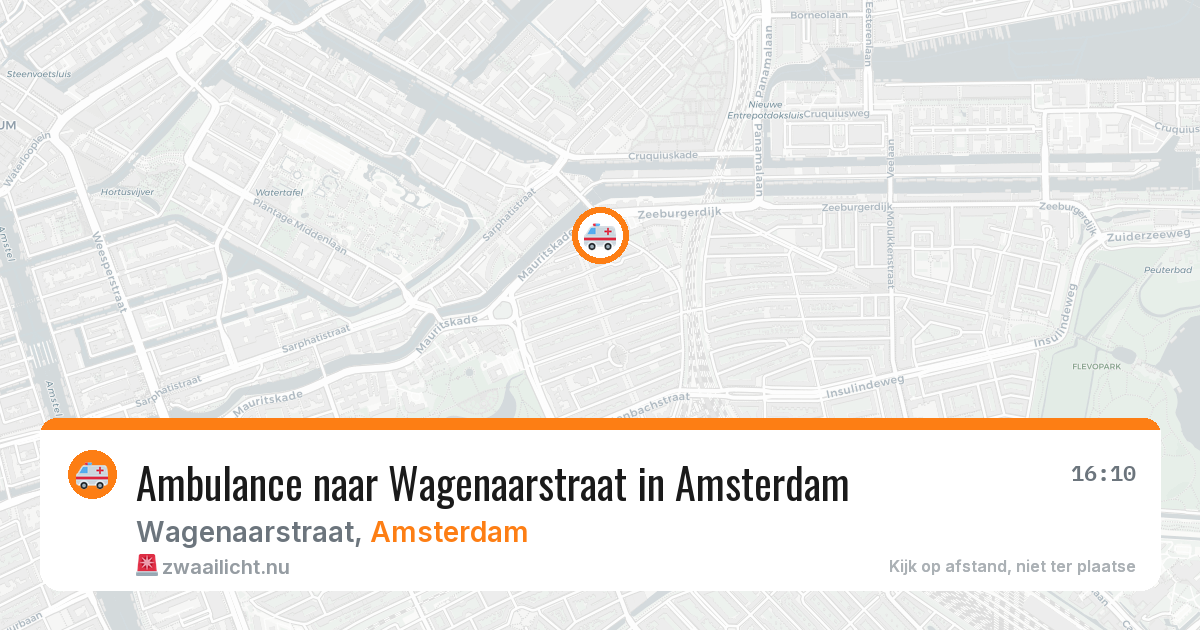 Ambulance naar Wagenaarstraat in Amsterdam — 10 jul 2026