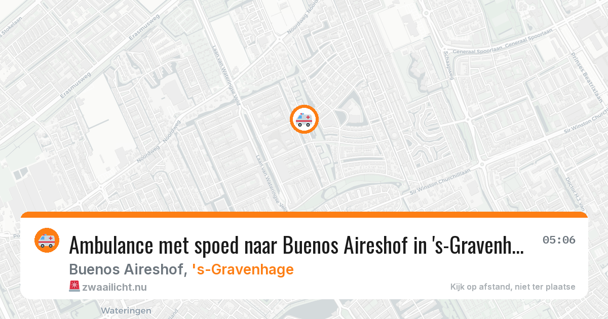Ambulance met spoed naar Buenos Aireshof in 's-Gravenhage — 15 mei 2026