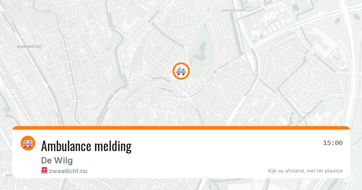 Ambulance melding — 4 mei 2026