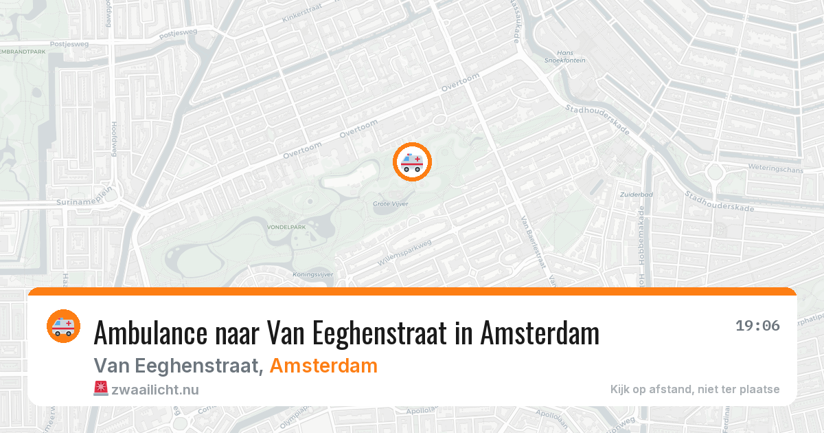 Ambulance naar Van Eeghenstraat in Amsterdam — 23 jul 2026