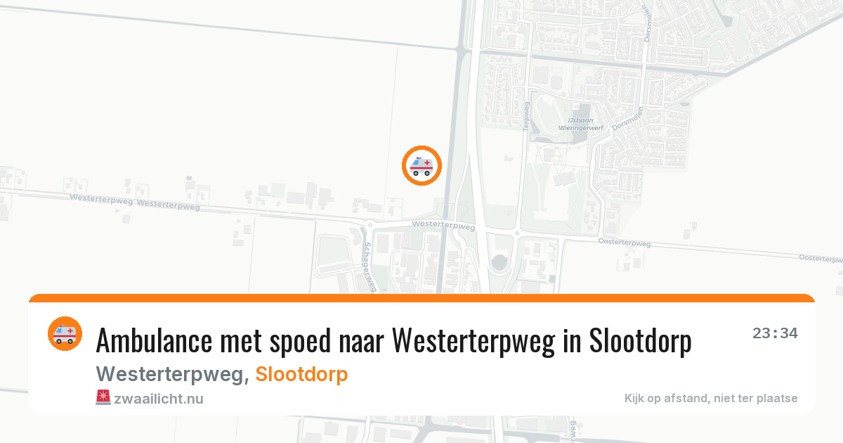 Ambulance met spoed naar Westerterpweg in Slootdorp — 16 jan 2026