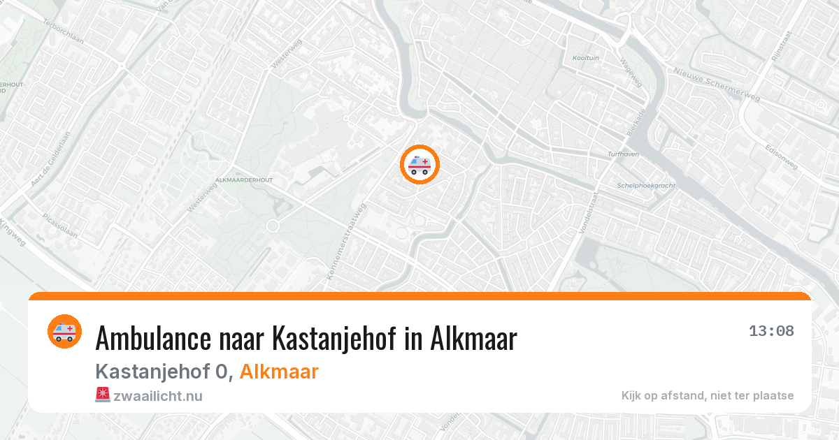 Ambulance naar Kastanjehof in Alkmaar — 17 jul 2026