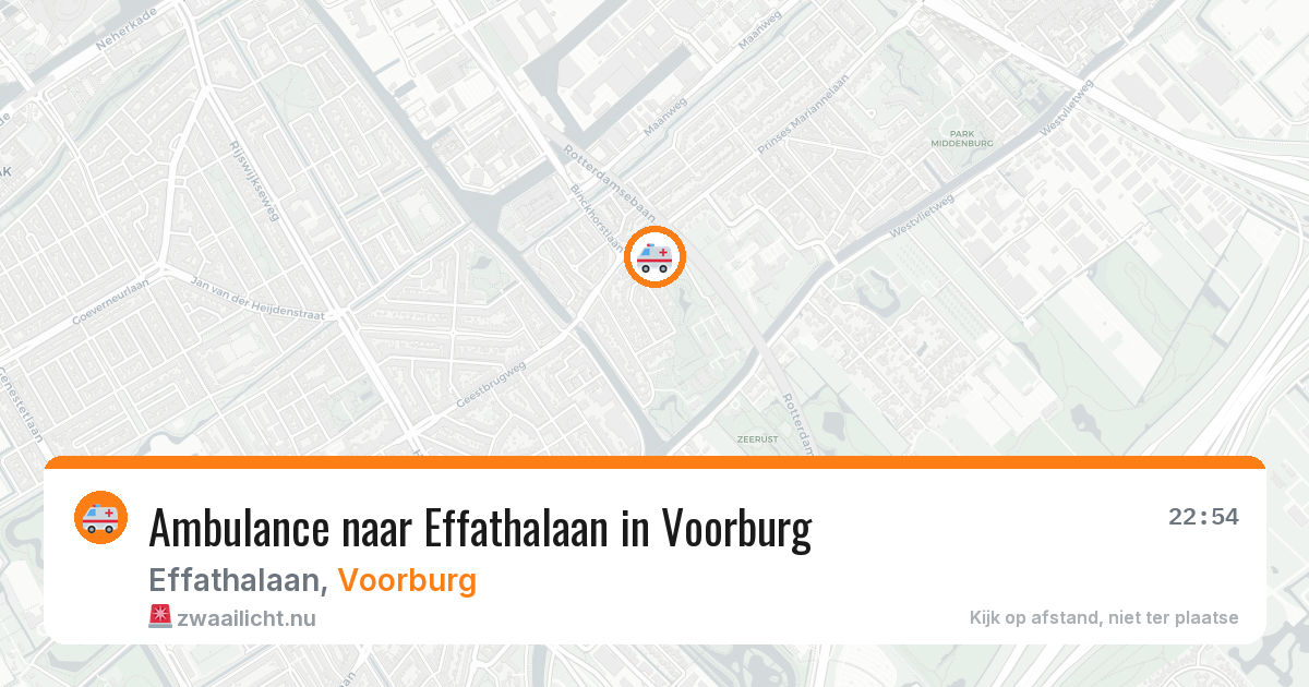 Ambulance naar Effathalaan in Voorburg — 15 jul 2026