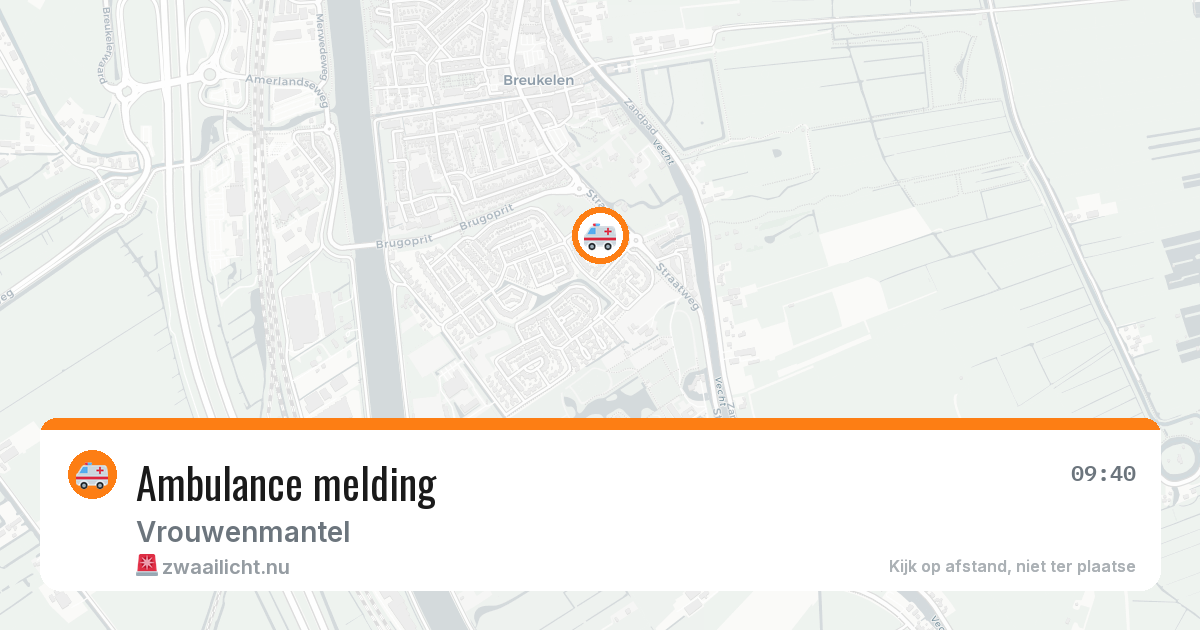 Ambulance melding — 25 jul 2026
