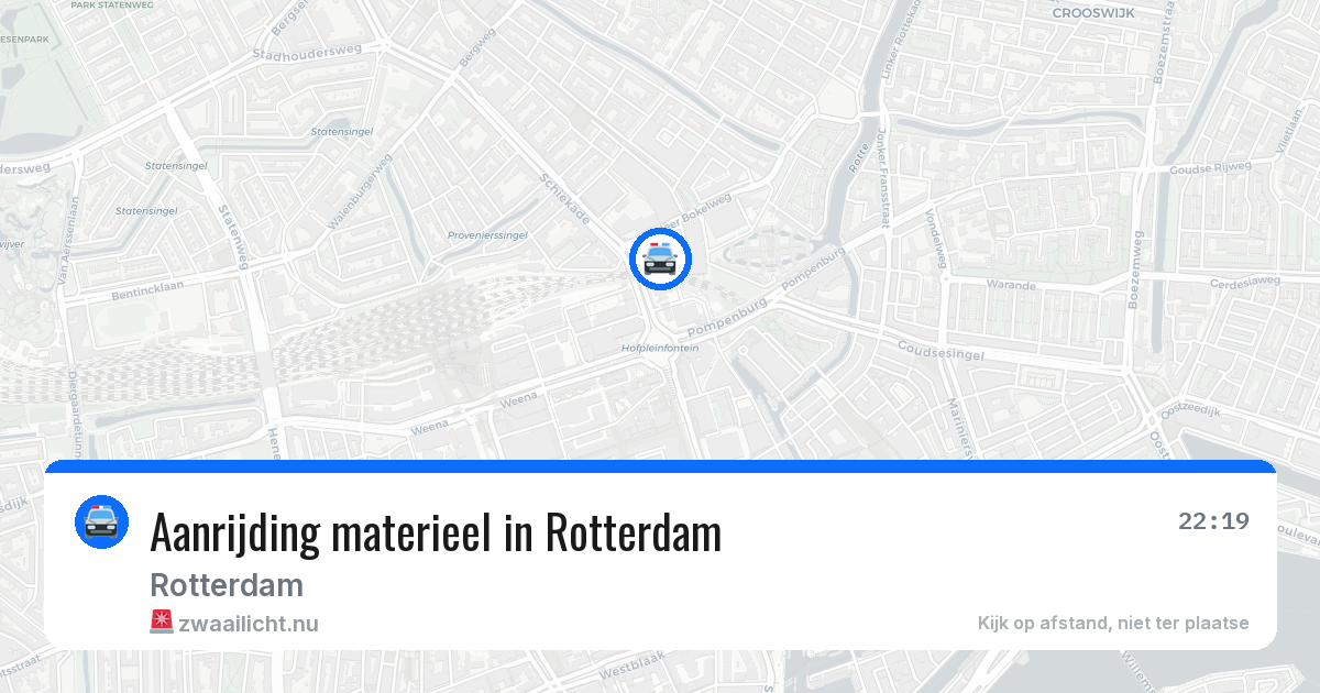 Aanrijding materieel in Rotterdam — 11 jul 2026
