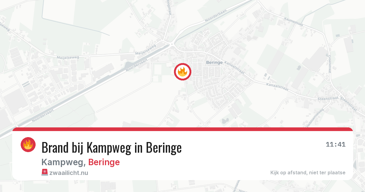 Brand bij Kampweg in Beringe — 23 feb 2026