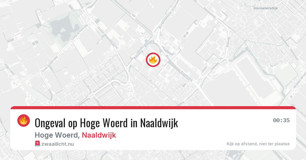 Ongeval op Hoge Woerd in Naaldwijk — 23 jul 2026