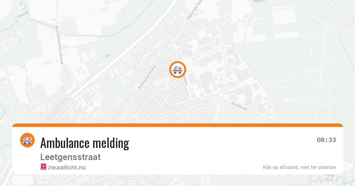 Ambulance melding — 15 jul 2026