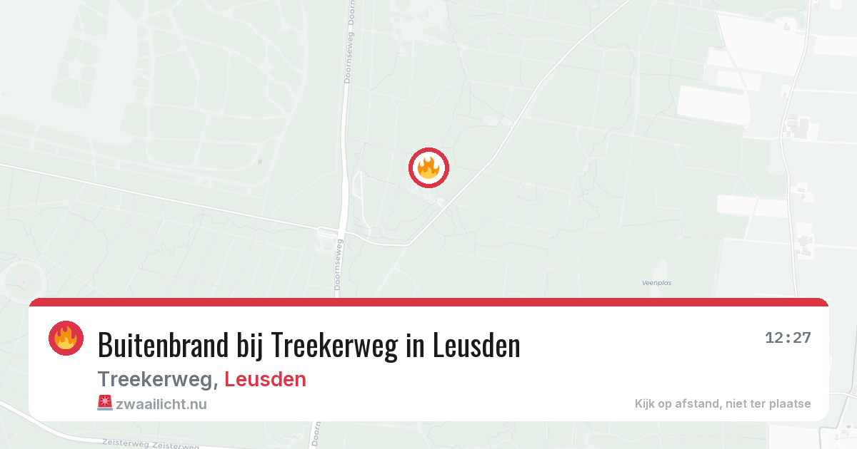 Buitenbrand bij Treekerweg in Leusden — 16 apr 2026