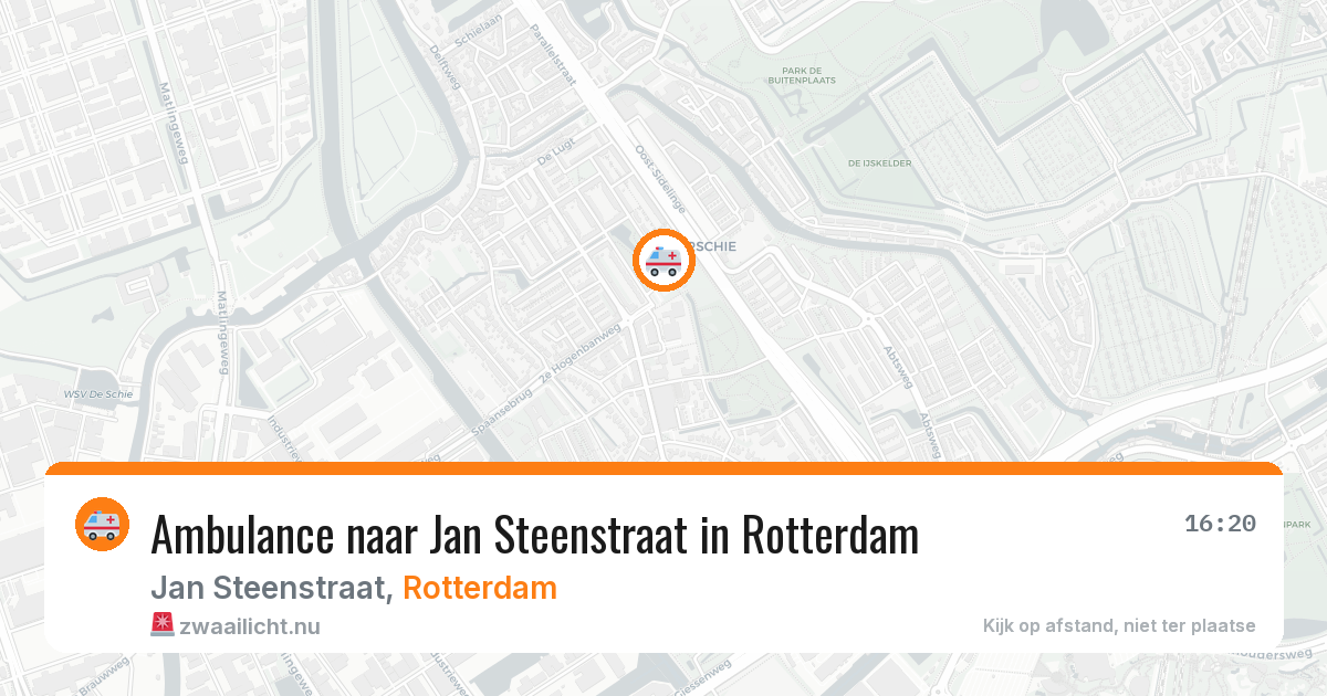 Ambulance naar Jan Steenstraat in Rotterdam — 30 mei 2026