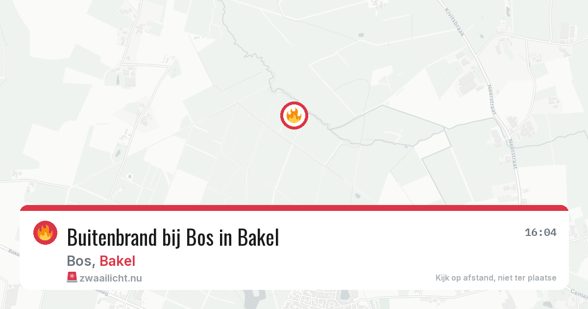 Buitenbrand bij Bos in Bakel — 11 jul 2026