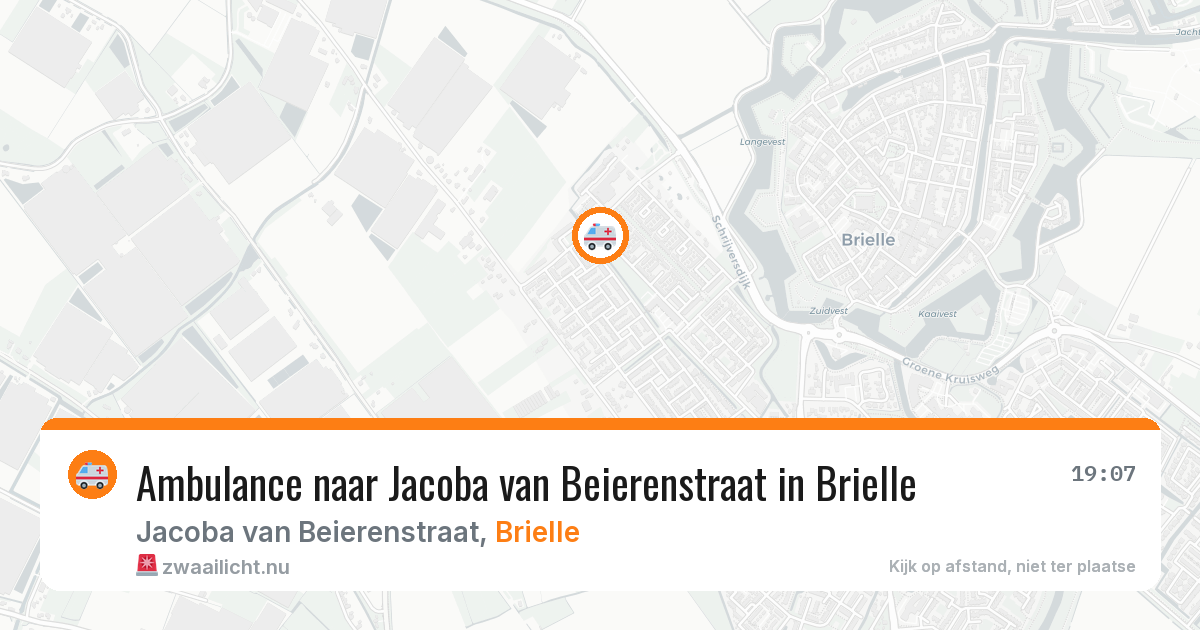 Ambulance naar Jacoba van Beierenstraat in Brielle — 6 mei 2026