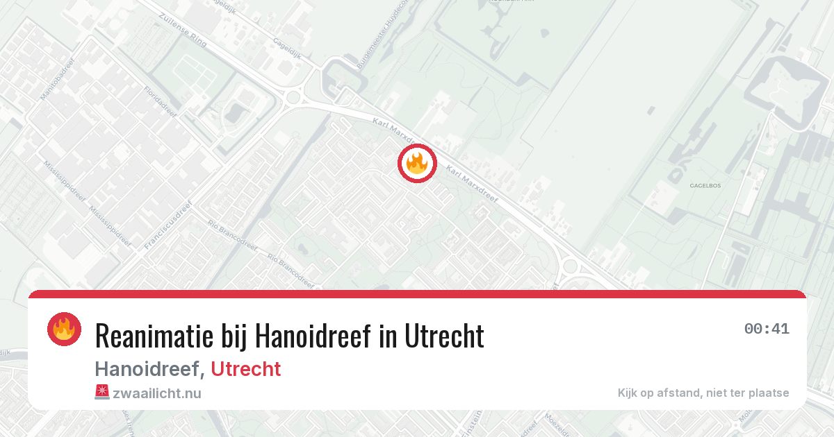 Reanimatie bij Hanoidreef in Utrecht — 12 mrt 2026