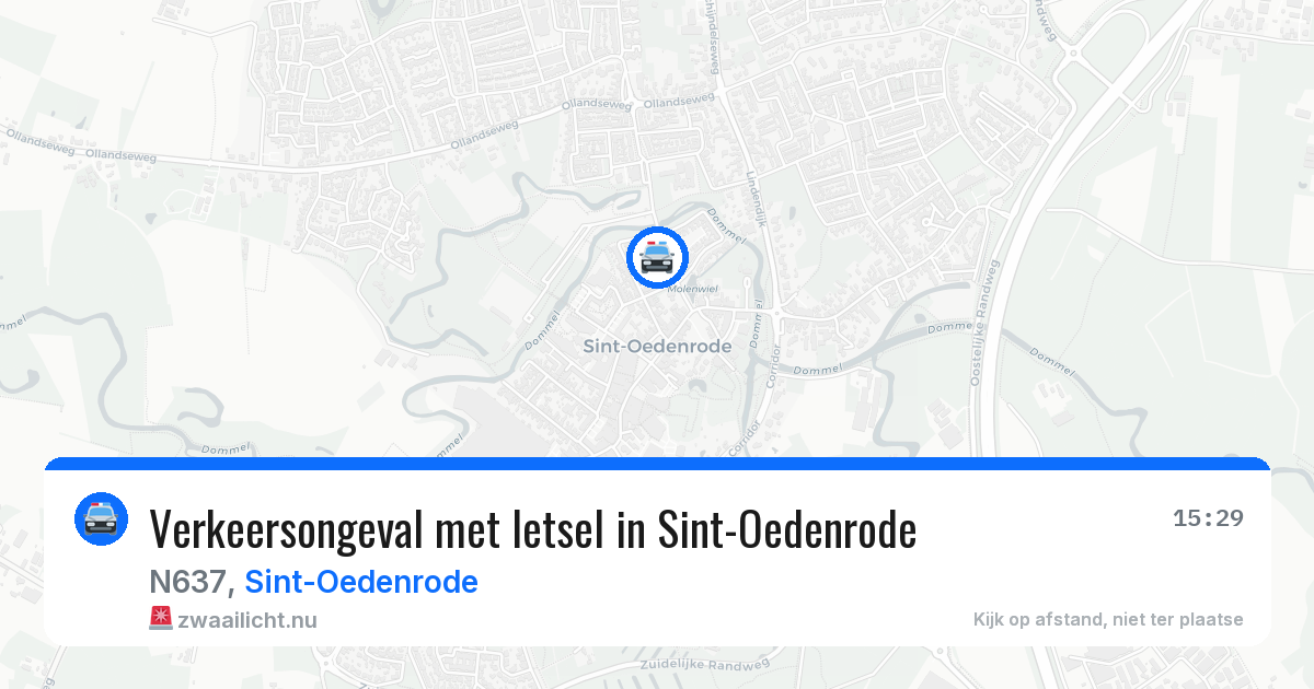 Verkeersongeval met letsel in Sint-Oedenrode — 12 jul 2026