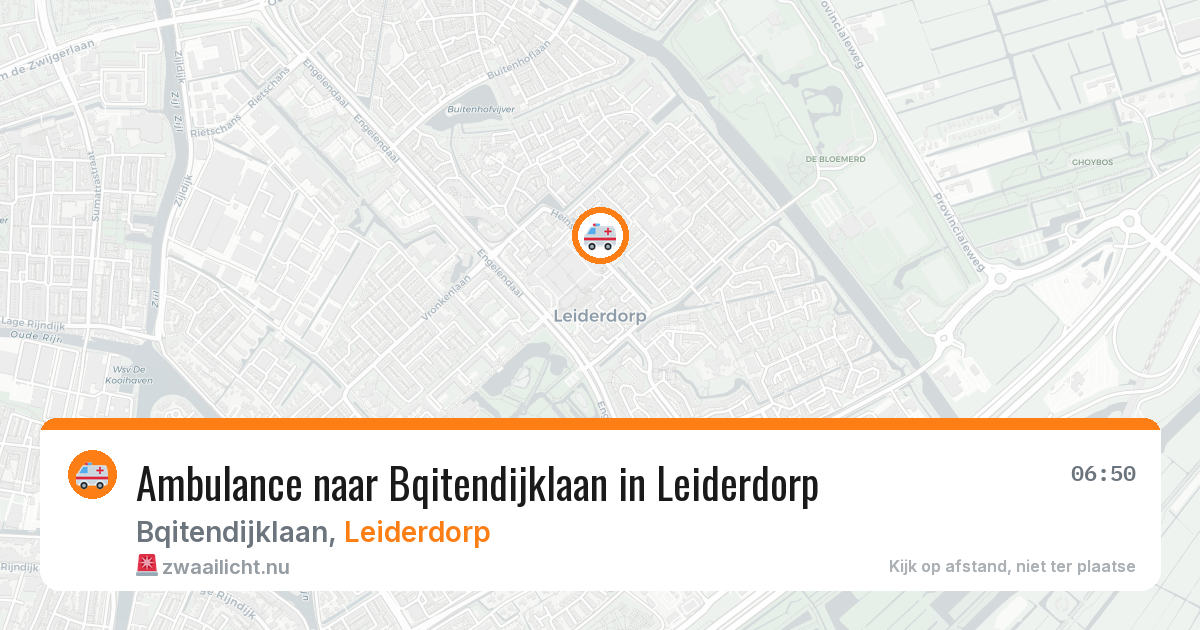 Ambulance naar Bqitendijklaan in Leiderdorp — 24 jun 2026