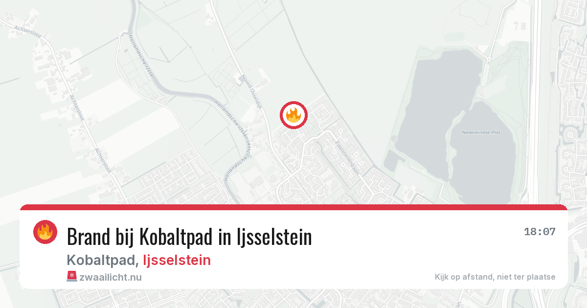 Brand bij Kobaltpad in Ijsselstein — 4 mei 2026