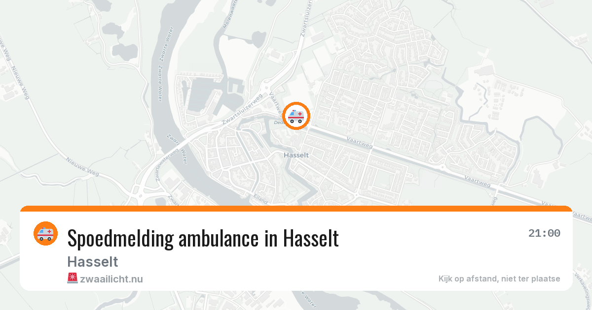 Spoedmelding ambulance in Hasselt — 22 mei 2026
