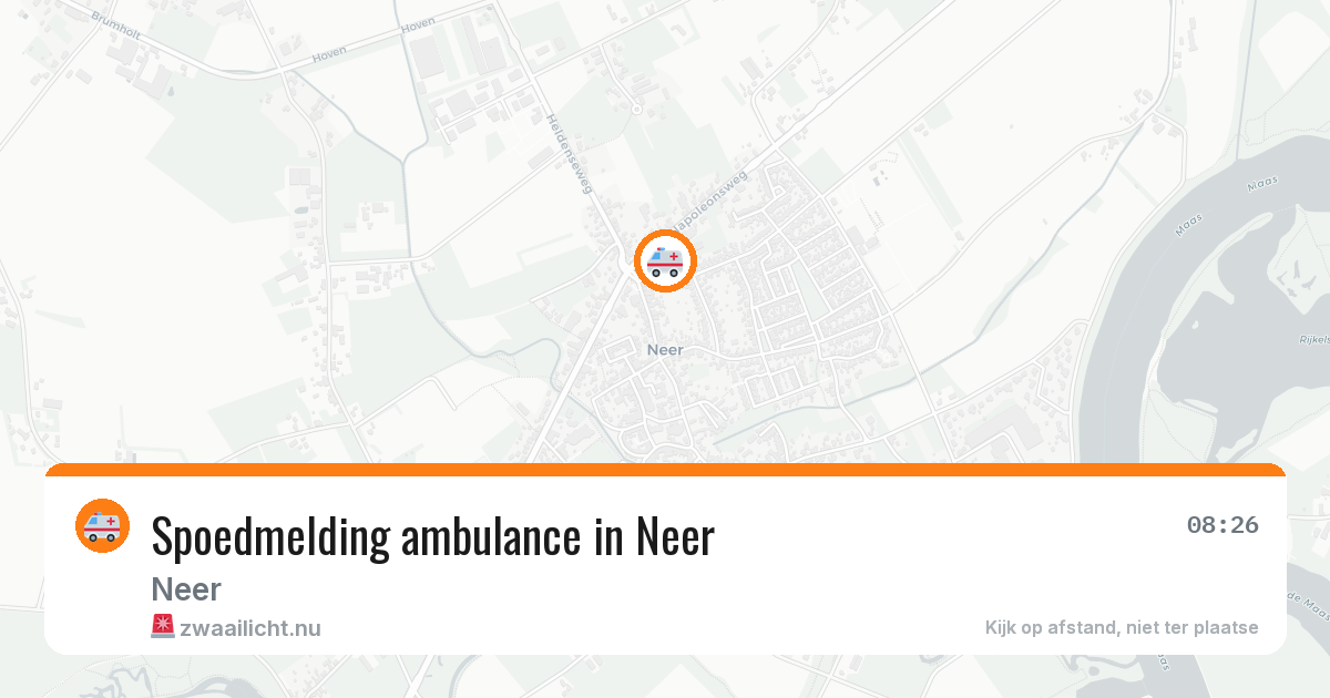 Spoedmelding ambulance in Neer — 28 jun 2026