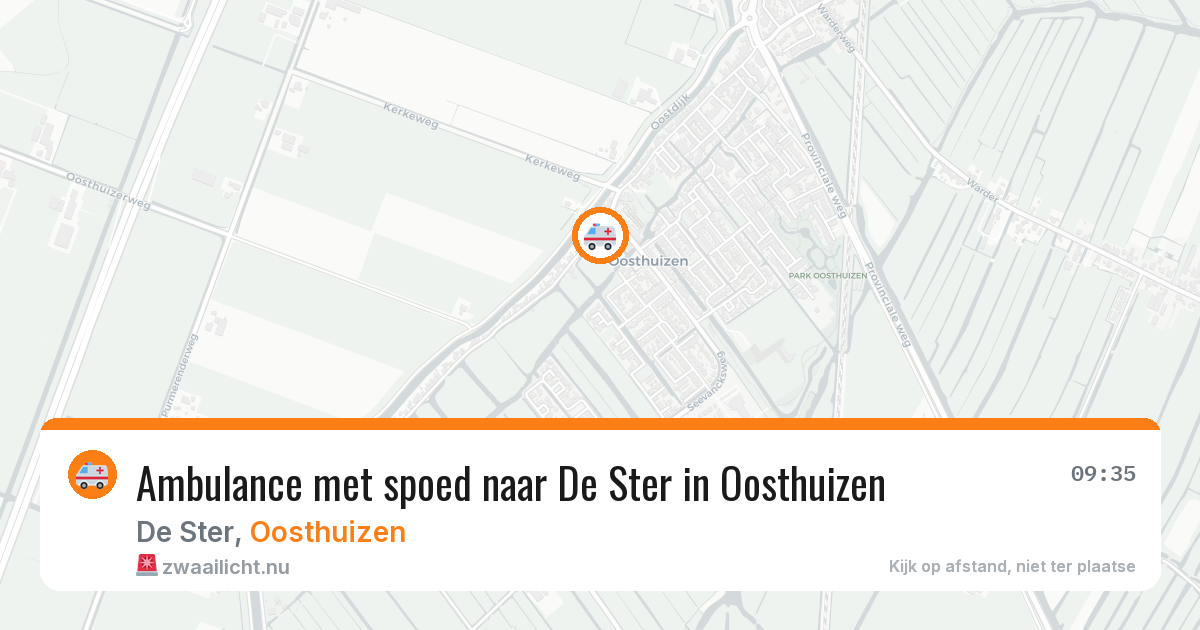 Ambulance met spoed naar De Ster in Oosthuizen — 25 jun 2026