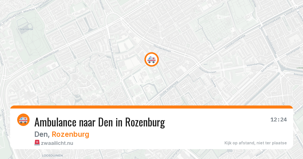 Ambulance naar Den in Rozenburg — 23 mrt 2026