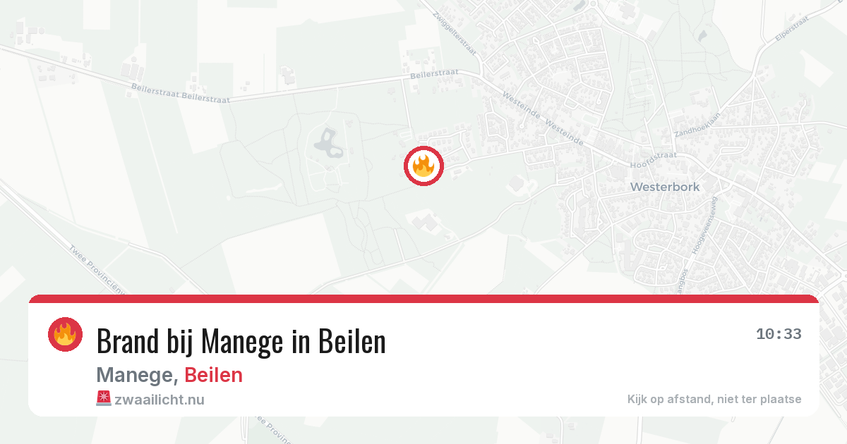 Brand bij Manege in Beilen — 17 jan 2026