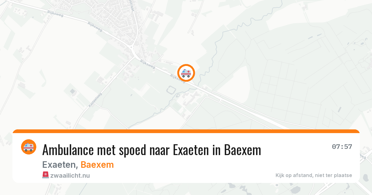 Ambulance met spoed naar Exaeten in Baexem — 16 apr 2026