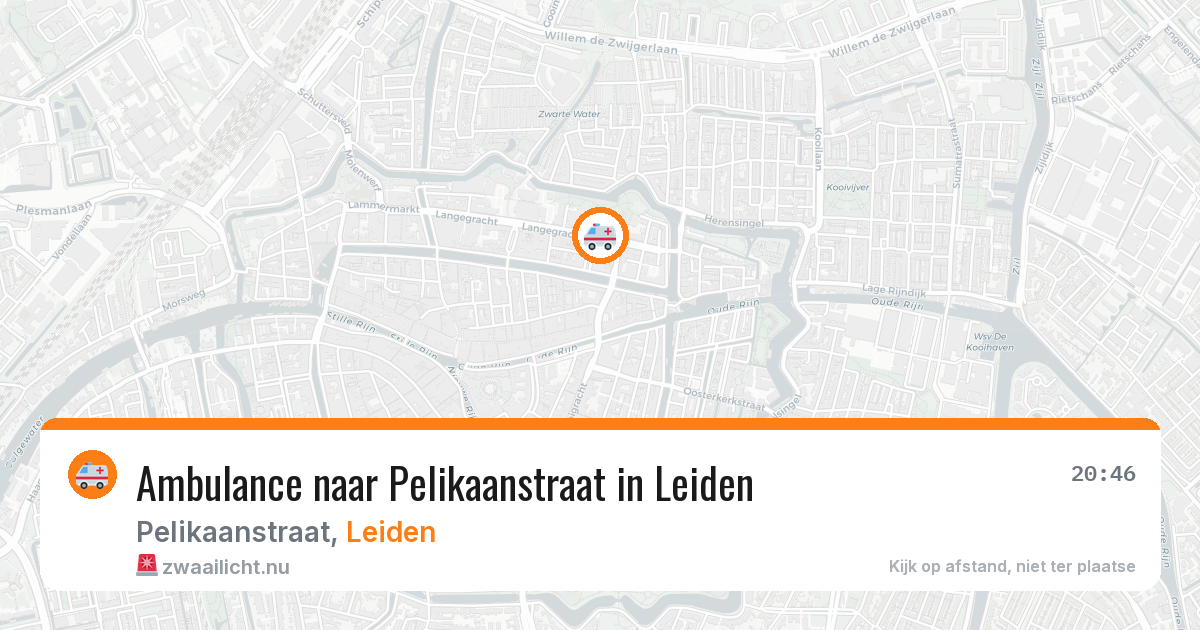 Ambulance naar Pelikaanstraat in Leiden — 31 mei 2026