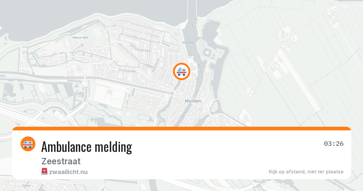 Ambulance melding — 10 mei 2026