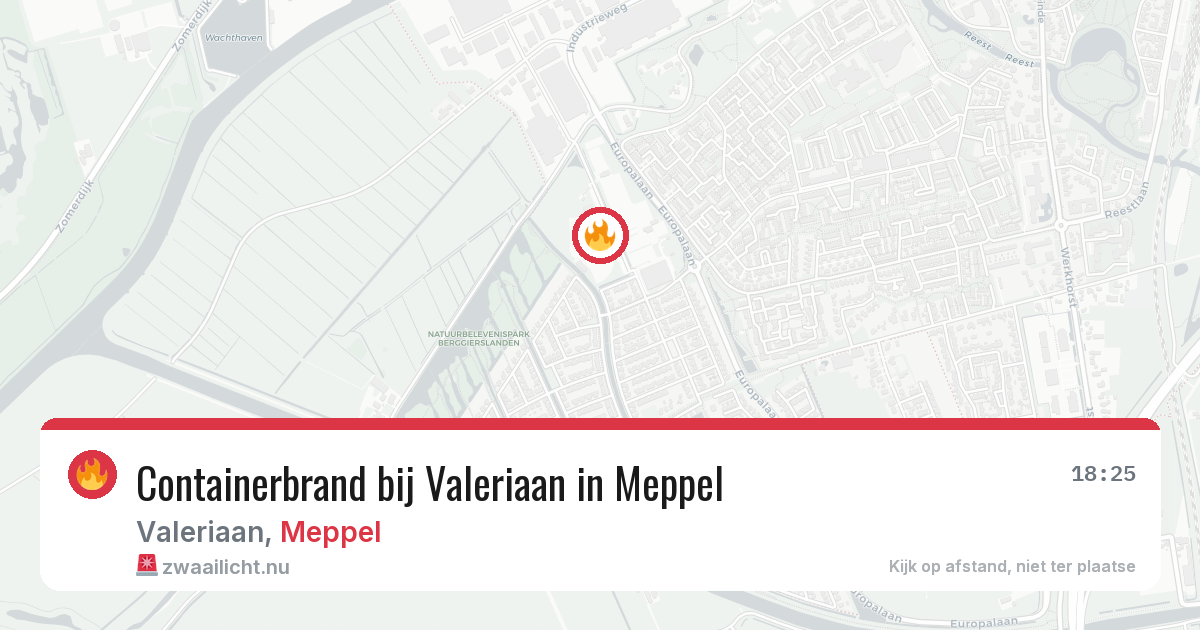 Containerbrand bij Valeriaan in Meppel — 12 jul 2026