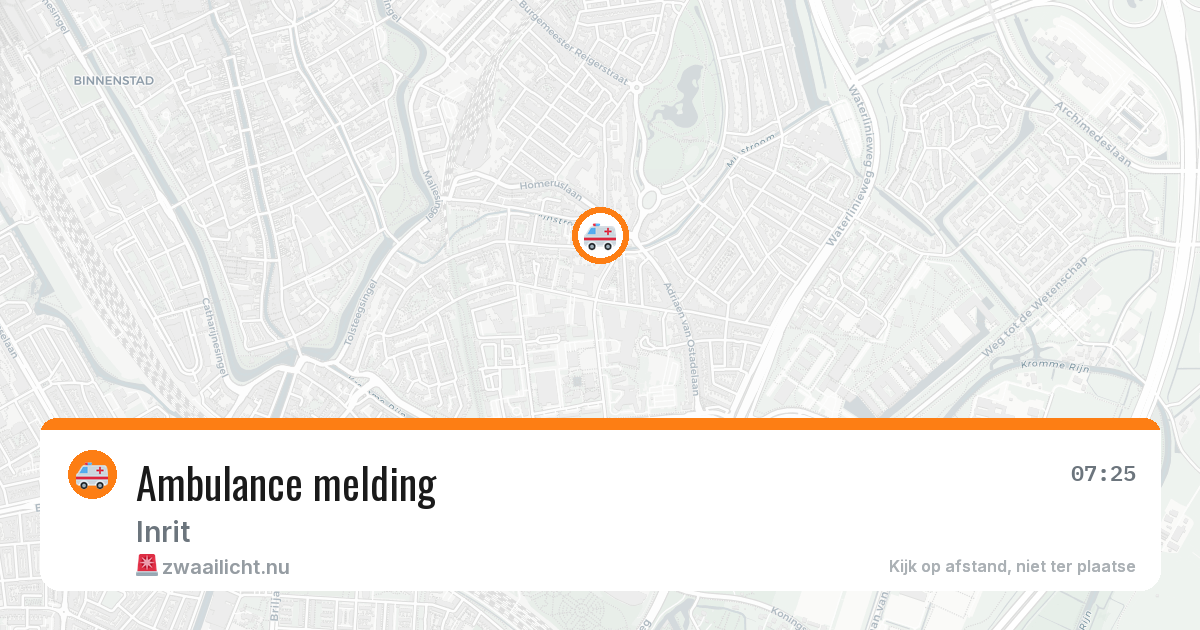 Ambulance melding — 8 mei 2026