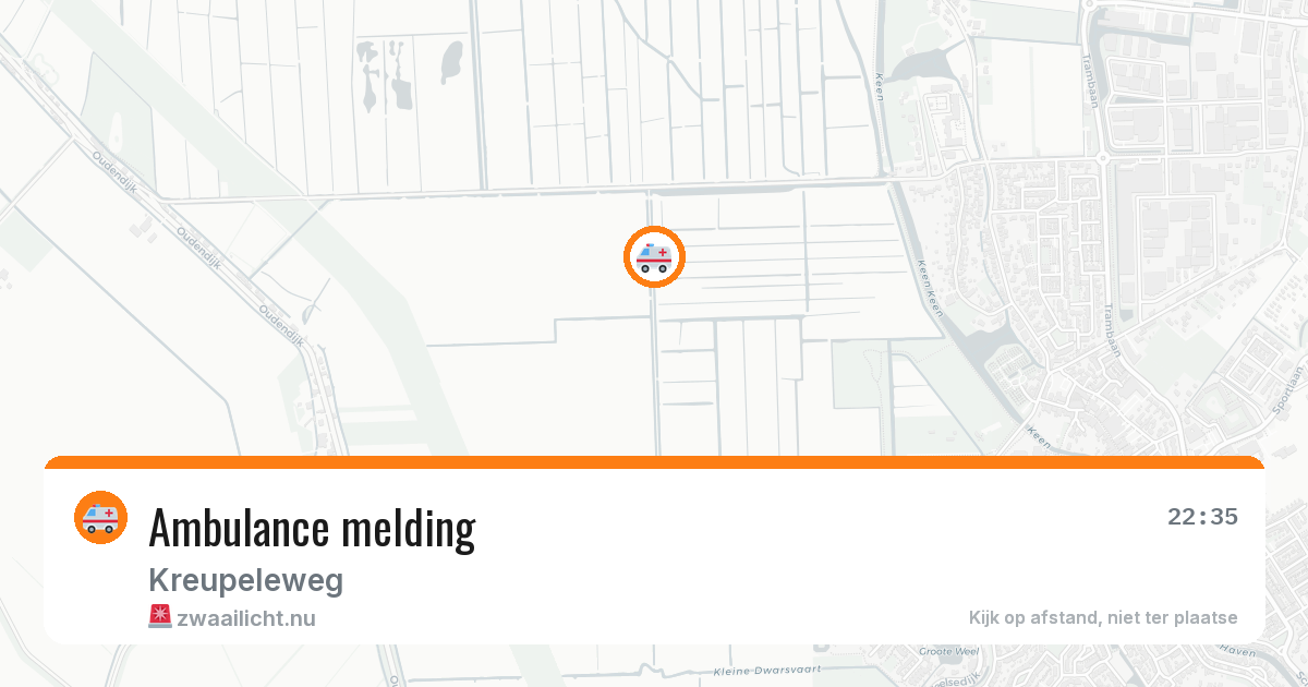 Ambulance melding — 13 apr 2026