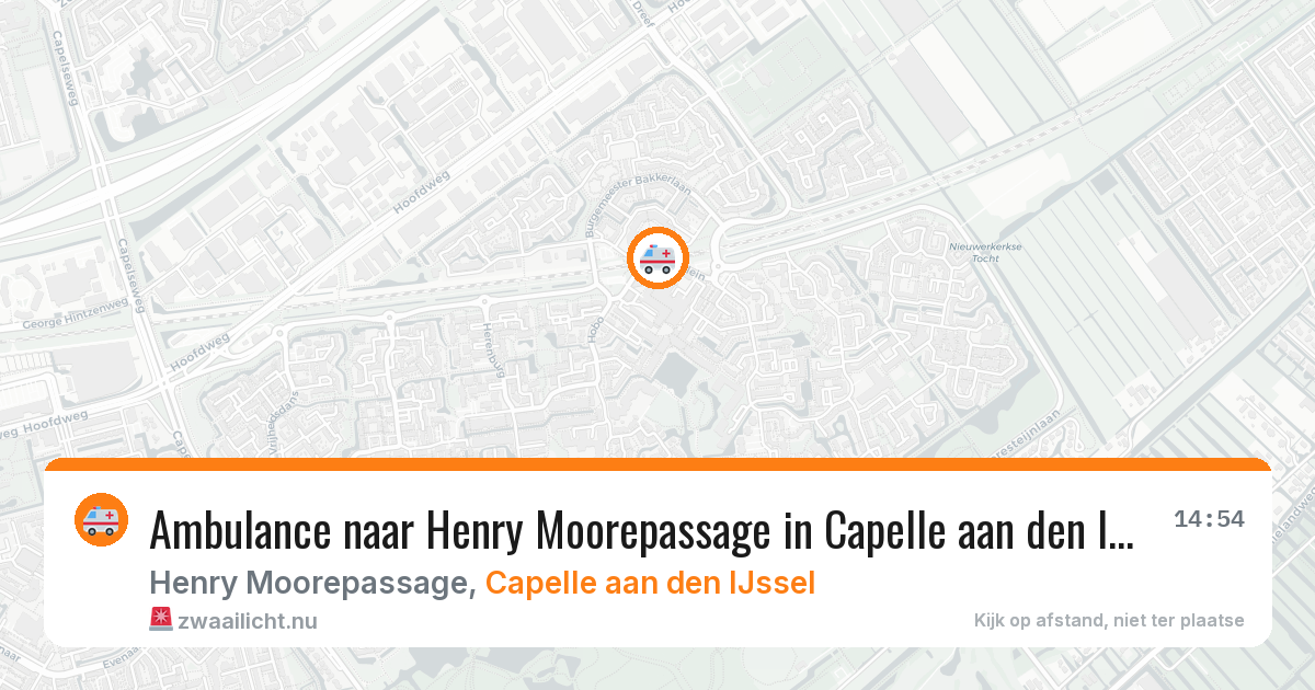 Ambulance naar Henry Moorepassage in Capelle aan den IJssel — 13 jul 2026