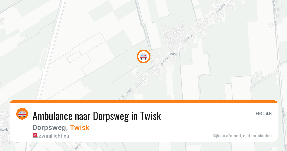 Ambulance naar Dorpsweg in Twisk — 27 mrt 2026