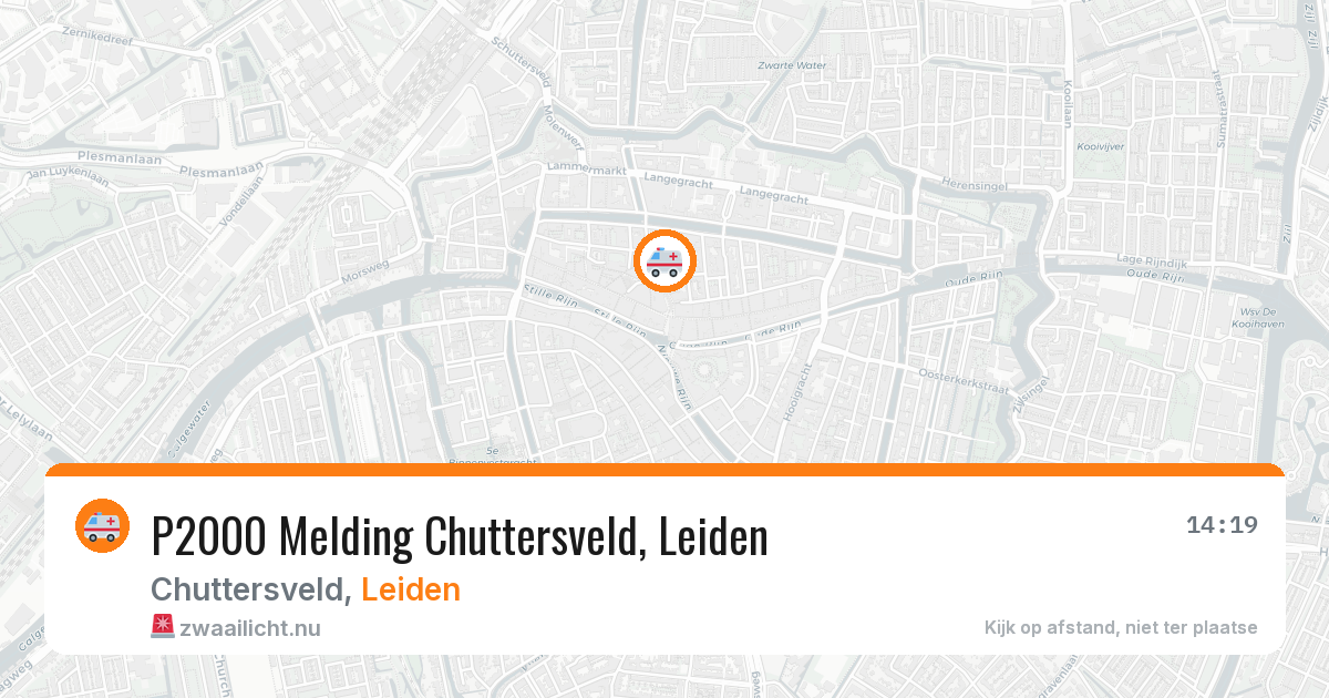 P2000 Melding Chuttersveld, Leiden — 28 apr 2026