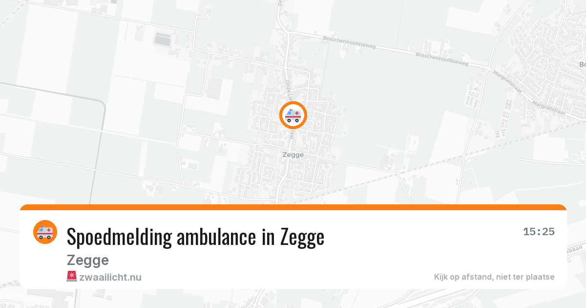 Spoedmelding ambulance in Zegge — 23 mrt 2026