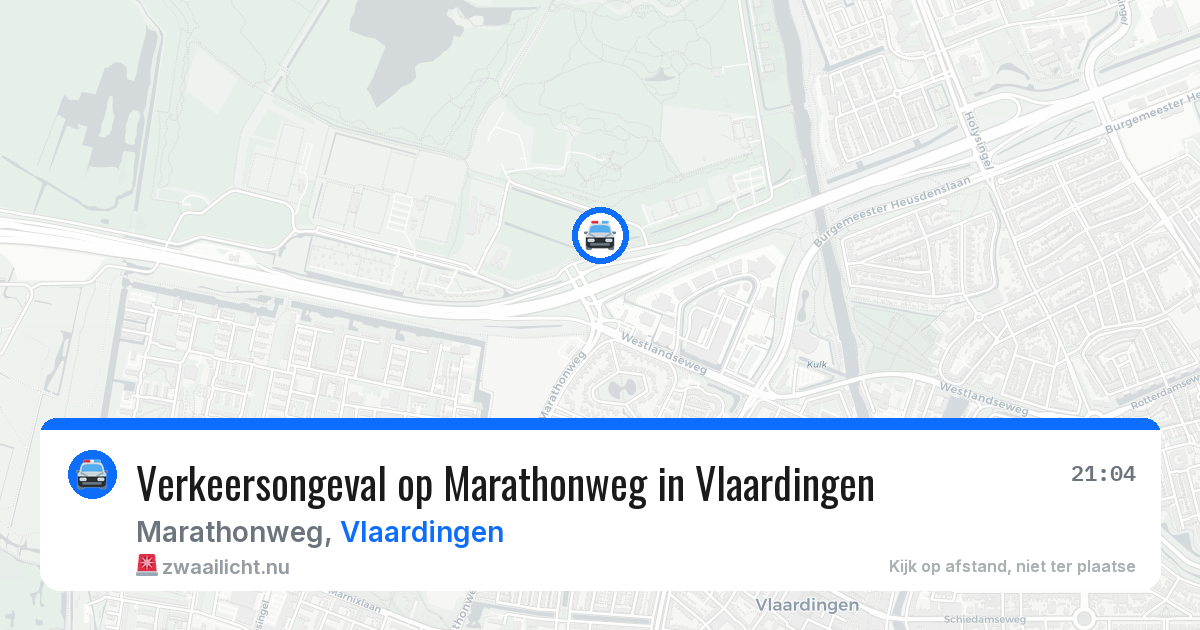 Verkeersongeval op Marathonweg in Vlaardingen — 3 jun 2026
