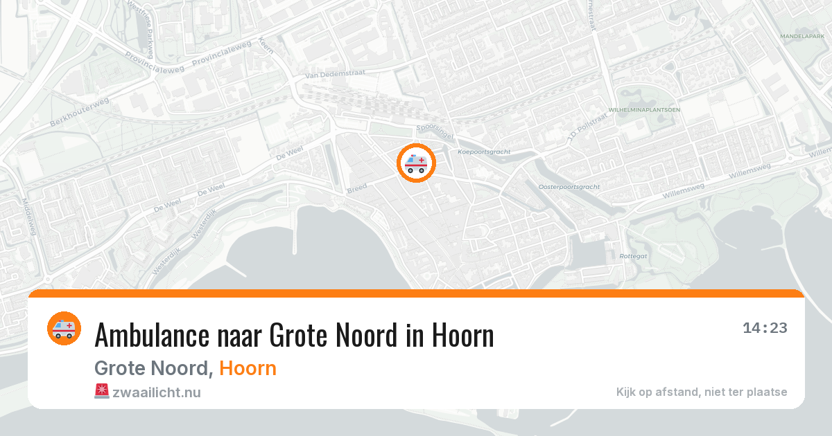 Ambulance naar Grote Noord in Hoorn — 23 jul 2026