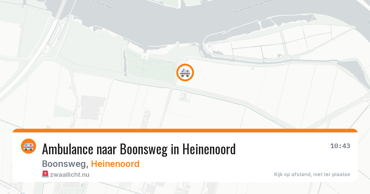 Ambulance naar Boonsweg in Heinenoord — 16 jul 2026