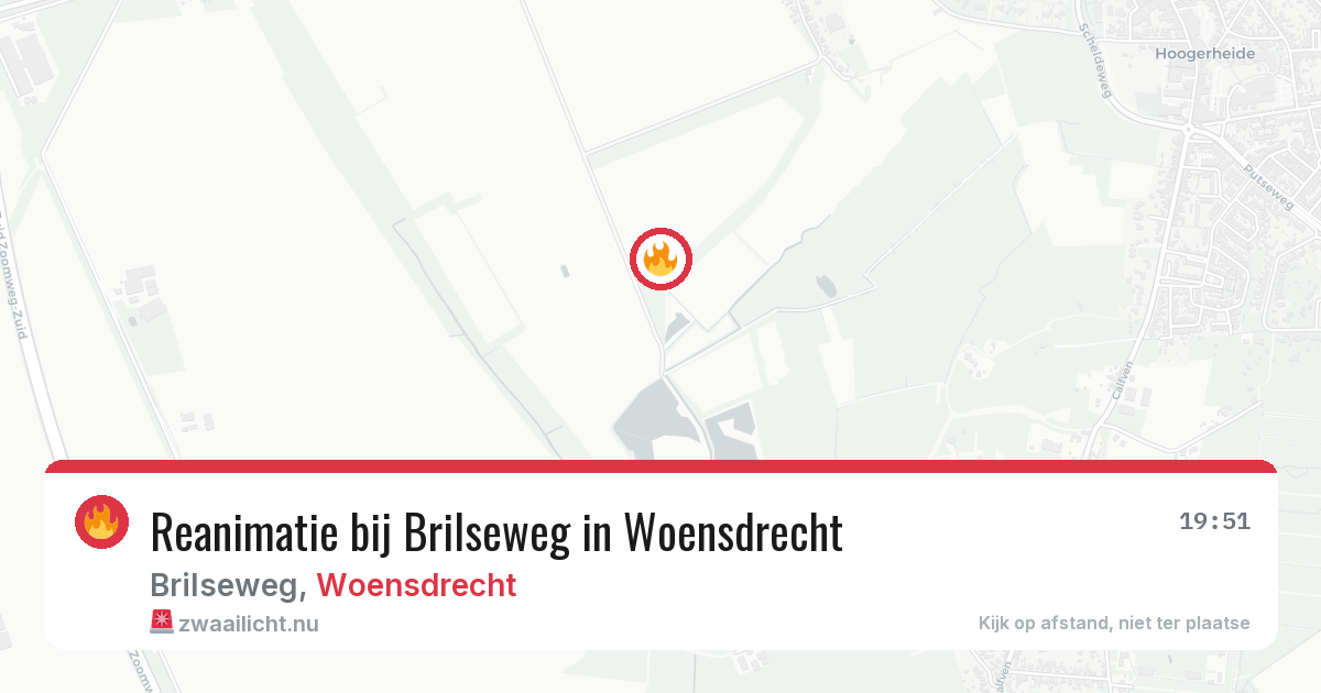 Reanimatie bij Brilseweg in Woensdrecht — 21 apr 2026