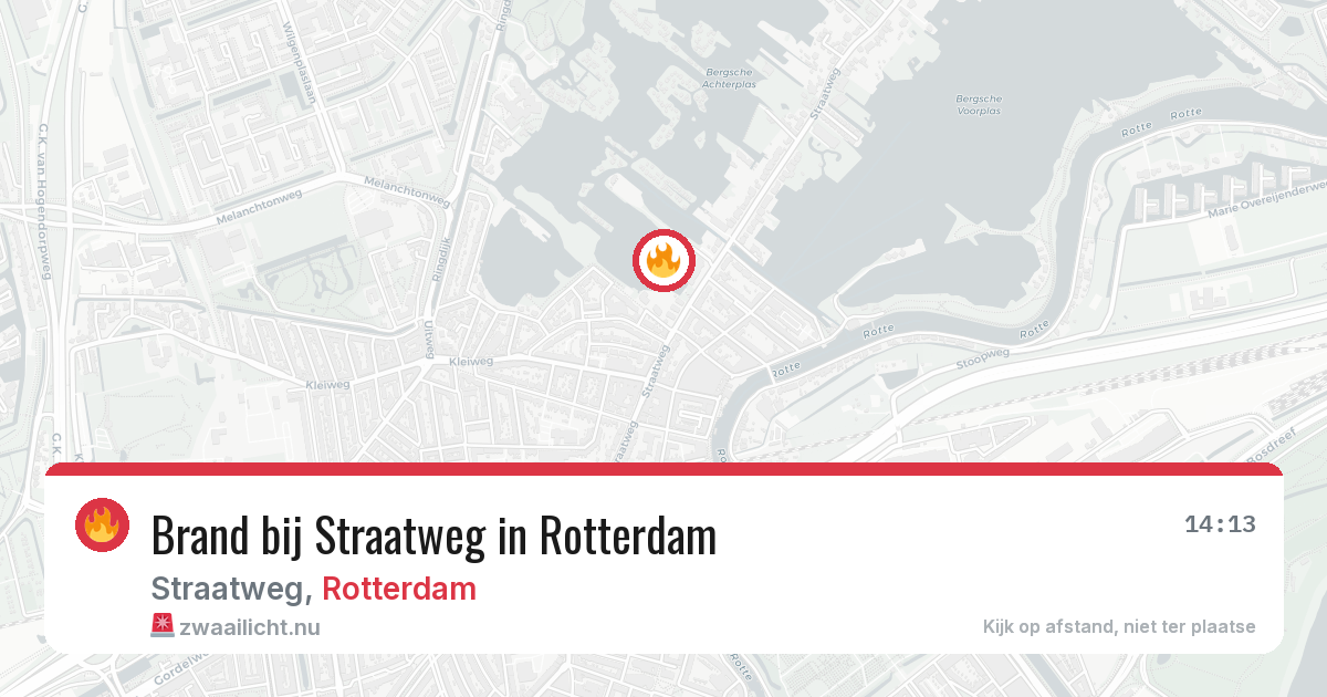 Brand bij Straatweg in Rotterdam — 18 mei 2026