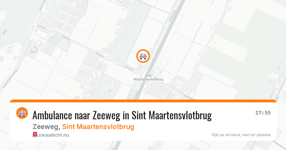 Ambulance naar Zeeweg in Sint Maartensvlotbrug — 19 jul 2026